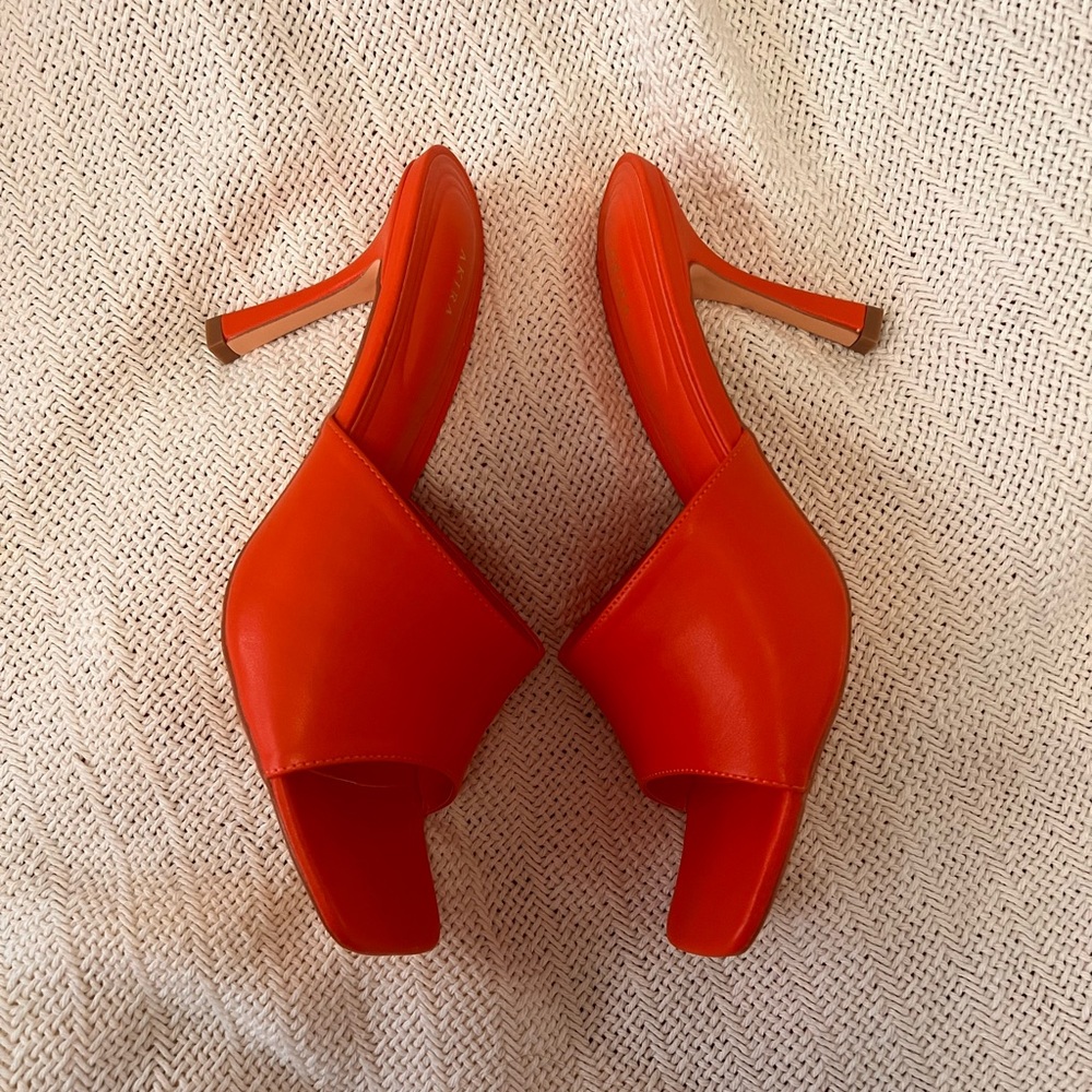 Women's Orange Heels - Picture 4 of 5